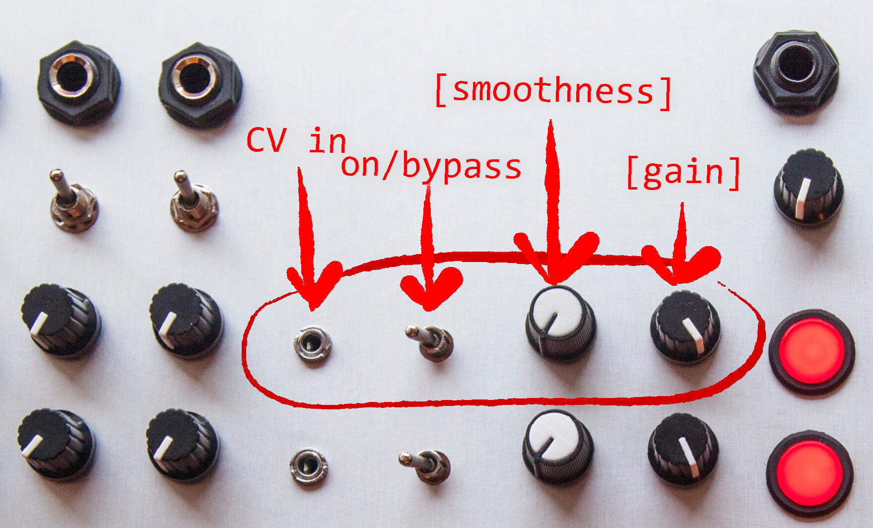 Pluck'n'Duck controls - output